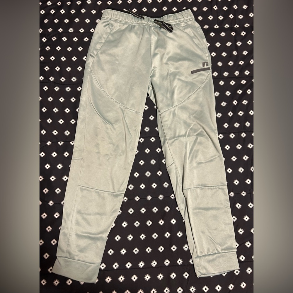 Russell Kids Gray/blue/green color Athletic Pants w/ pockets- size xl